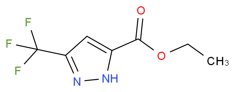 ethyl 3-(trifluoromethyl)-1H-pyrazole-5-carboxylate_分子结构_CAS_129768-30-5