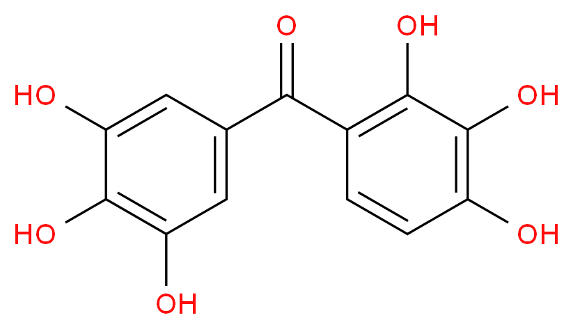 (2,3,4-Trihydroxyphenyl)(3,4,5-trihydroxyphenyl)Methanone_分子结构_CAS_52479-85-3)