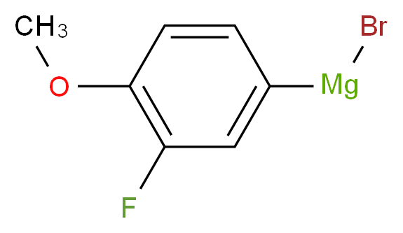 3-氟-4-甲氧苯基溴化镁_分子结构_CAS_112780-67-3)