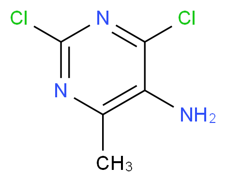 2,4-dichloro-6-methylpyrimidin-5-amine_分子结构_CAS_13162-27-1