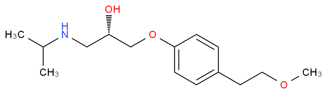 [(2S)-2-hydroxy-3-[4-(2-methoxyethyl)phenoxy]propyl](propan-2-yl)amine_分子结构_CAS_81024-42-2