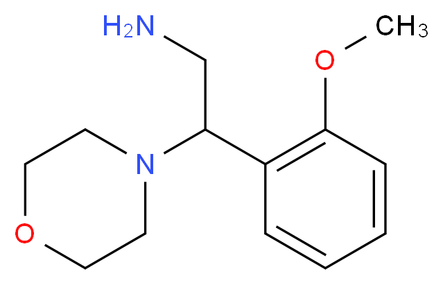 2-(2-Methoxy-phenyl)-2-morpholin-4-yl-ethylamine_分子结构_CAS_)