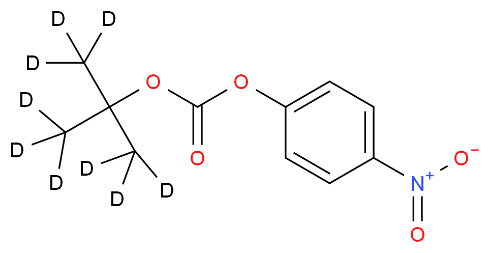 2-(<sup>2</sup>H<sub>3</sub>)methyl(<sup>2</sup>H<sub>6</sub>)propan-2-yl 4-nitrophenyl carbonate_分子结构_CAS_1190006-35-9