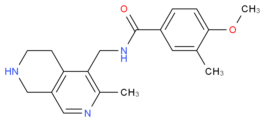 4-methoxy-3-methyl-N-[(3-methyl-5,6,7,8-tetrahydro-2,7-naphthyridin-4-yl)methyl]benzamide_分子结构_CAS_)