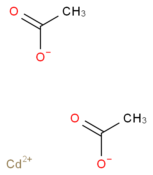 Cadmium acetate_分子结构_CAS_543-90-8)