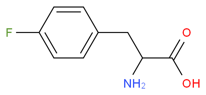 4-氟-DL-苯-丙氨酸_分子结构_CAS_51-65-0)