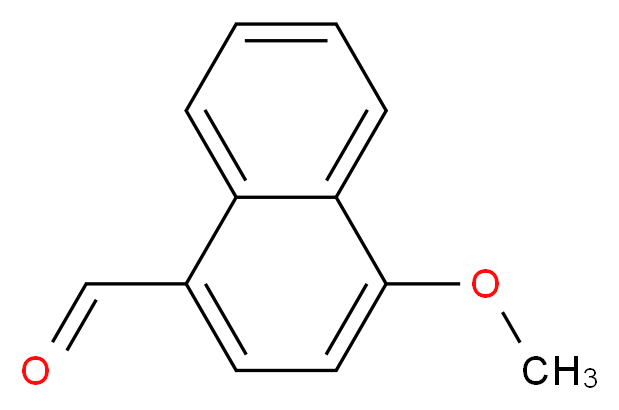 4-methoxynaphthalene-1-carbaldehyde_分子结构_CAS_15971-29-6