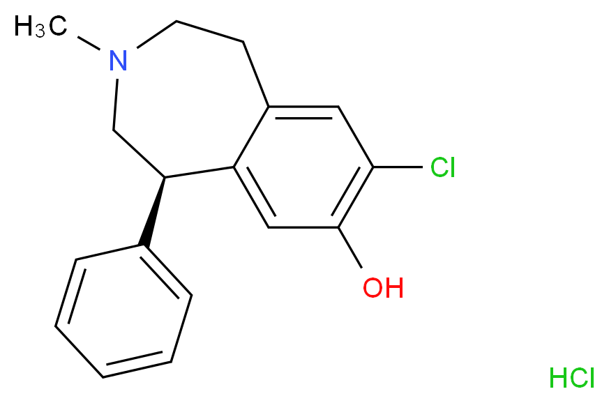 R(+)-SCH-23390 hydrochloride_分子结构_CAS_125941-87-9)