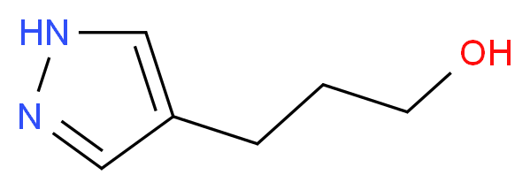 3-(1H-pyrazol-4-yl)-1-propanol_分子结构_CAS_60951-21-5)