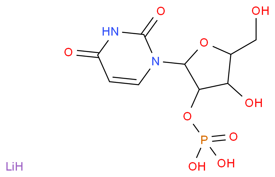 Uridine 2′-monophosphate lithium salt_分子结构_CAS_56070-25-8)