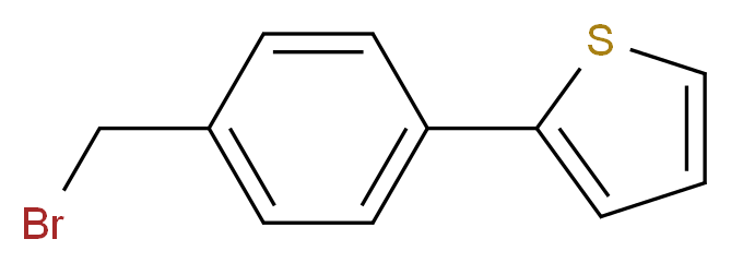 2-[4-(bromomethyl)phenyl]thiophene_分子结构_CAS_81443-46-1)