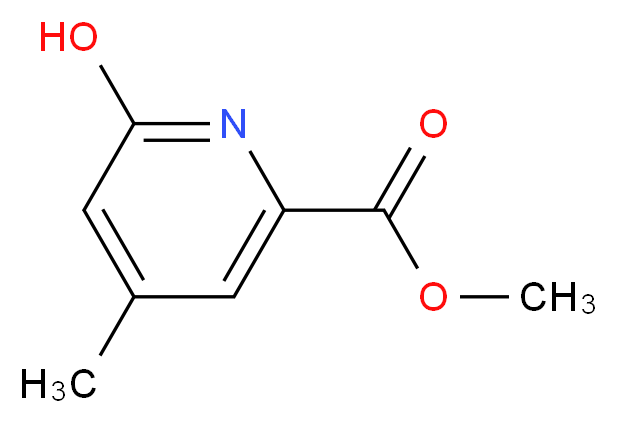 methyl 6-hydroxy-4-methylpyridine-2-carboxylate_分子结构_CAS_846046-89-7