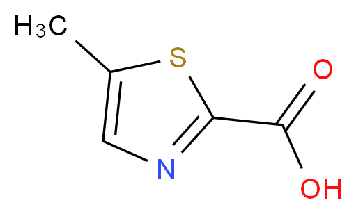 5-methyl-1,3-thiazole-2-carboxylic acid_分子结构_CAS_61291-21-2