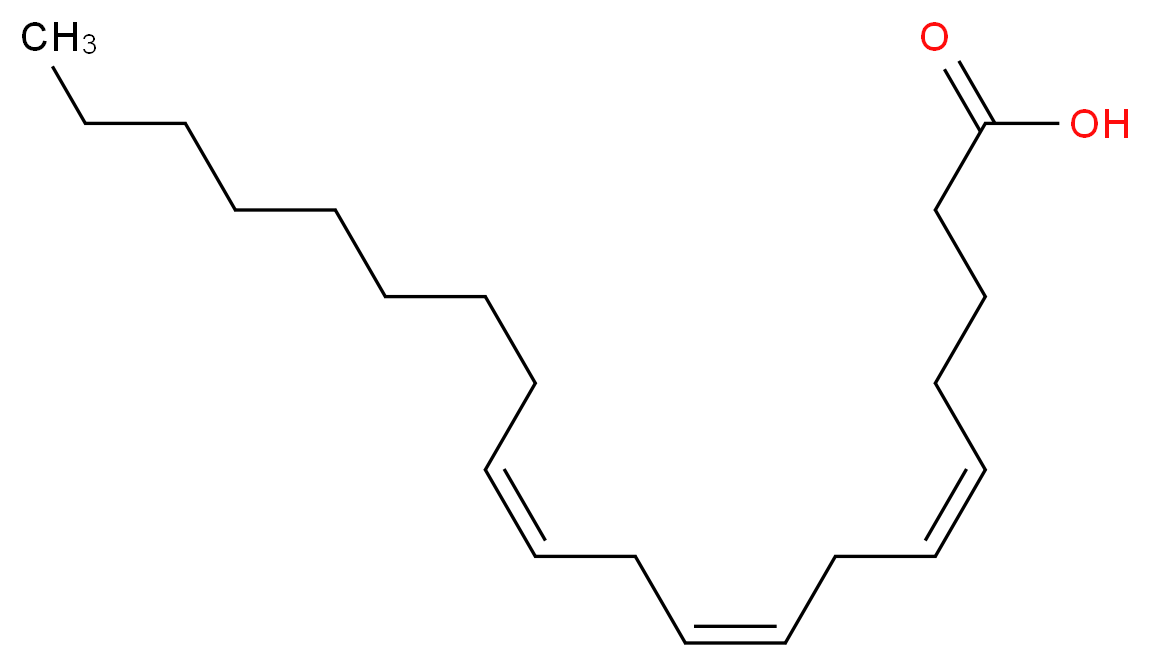 (5Z,8Z,11Z)-icosa-5,8,11-trienoic acid_分子结构_CAS_20590-32-3