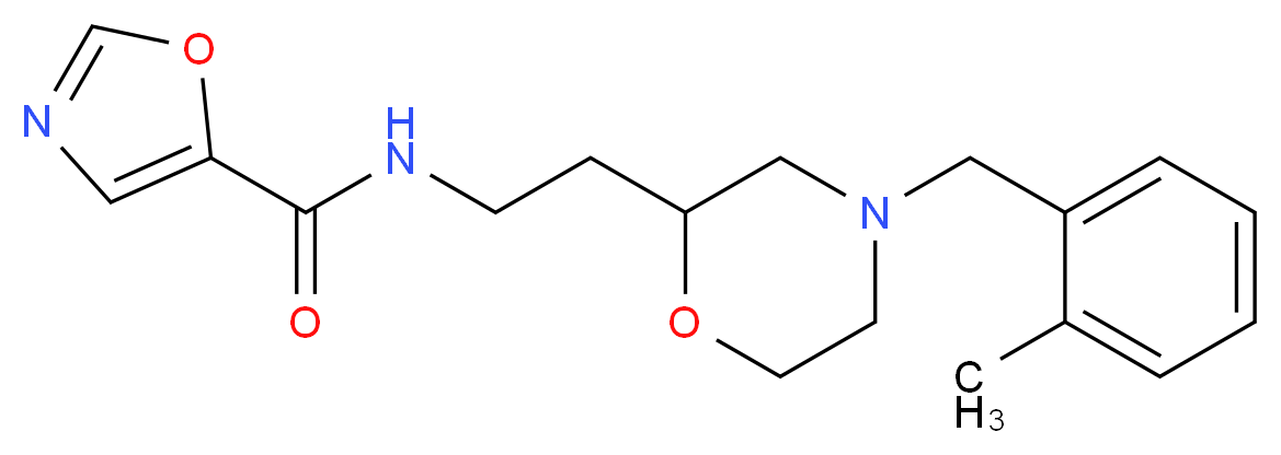 N-{2-[4-(2-methylbenzyl)morpholin-2-yl]ethyl}-1,3-oxazole-5-carboxamide_分子结构_CAS_)