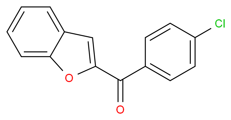 (4-氯苯甲酰)苯并呋喃_分子结构_CAS_27052-20-6)