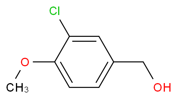 3-氯-4-甲氧基苄醇_分子结构_CAS_14503-45-8)