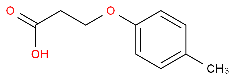 3-(4-Methylphenoxy)propanoic acid_分子结构_CAS_)