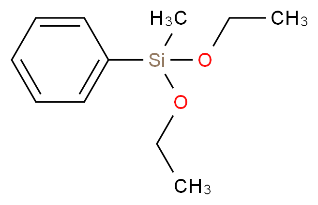 diethoxy(methyl)phenylsilane_分子结构_CAS_775-56-4