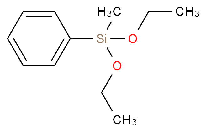 二乙氧基甲基苯基硅烷_分子结构_CAS_775-56-4)