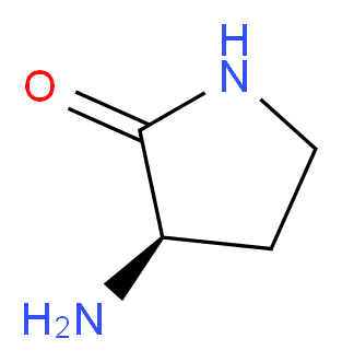 (3R)-3-aminopyrrolidin-2-one_分子结构_CAS_121010-86-4