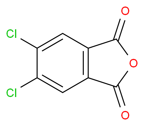 5,6-dichloro-1,3-dihydro-2-benzofuran-1,3-dione_分子结构_CAS_942-06-3