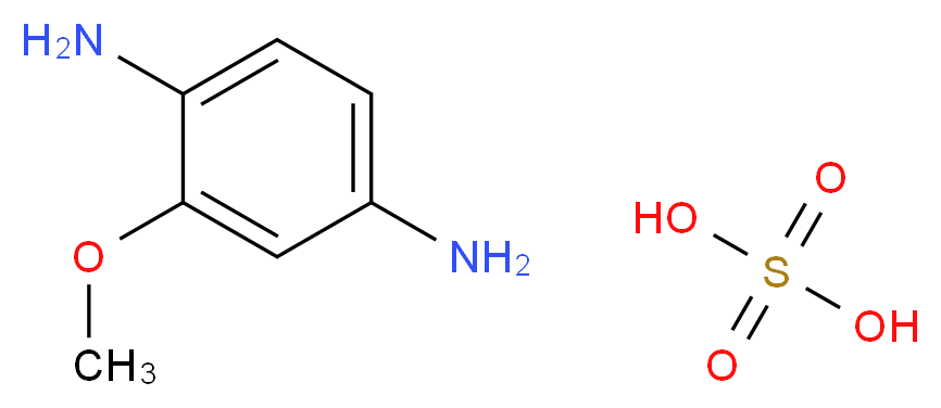 2-methoxybenzene-1,4-diamine; sulfuric acid_分子结构_CAS_66671-82-7