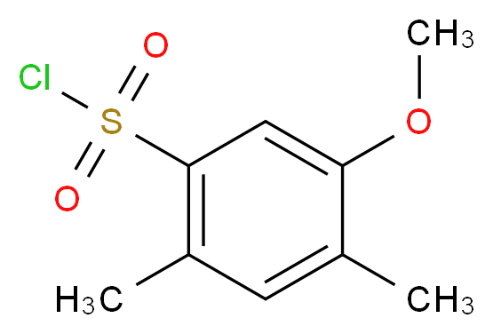 5-methoxy-2,4-dimethylbenzenesulfonyl chloride_分子结构_CAS_91179-11-2)