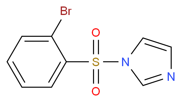 1-[(2-Bromophenyl)sulphonyl]-1H-imidazole 98%_分子结构_CAS_)
