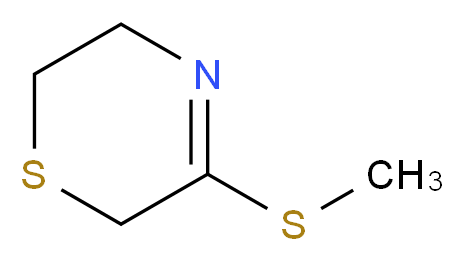 5-(methylsulfanyl)-3,6-dihydro-2H-1,4-thiazine_分子结构_CAS_343268-17-7