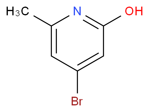 4-Bromo-6-methylpyridin-2-ol_分子结构_CAS_865156-59-8)