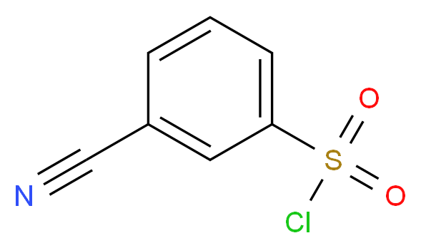 3-Cyanobenzenesulphonyl chloride 98%_分子结构_CAS_56542-67-7)