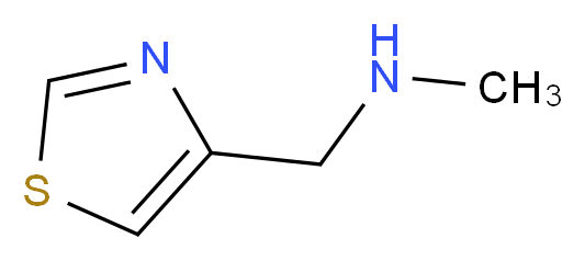 N-methyl-1-(1,3-thiazol-4-yl)methanamine_分子结构_CAS_120739-94-8)