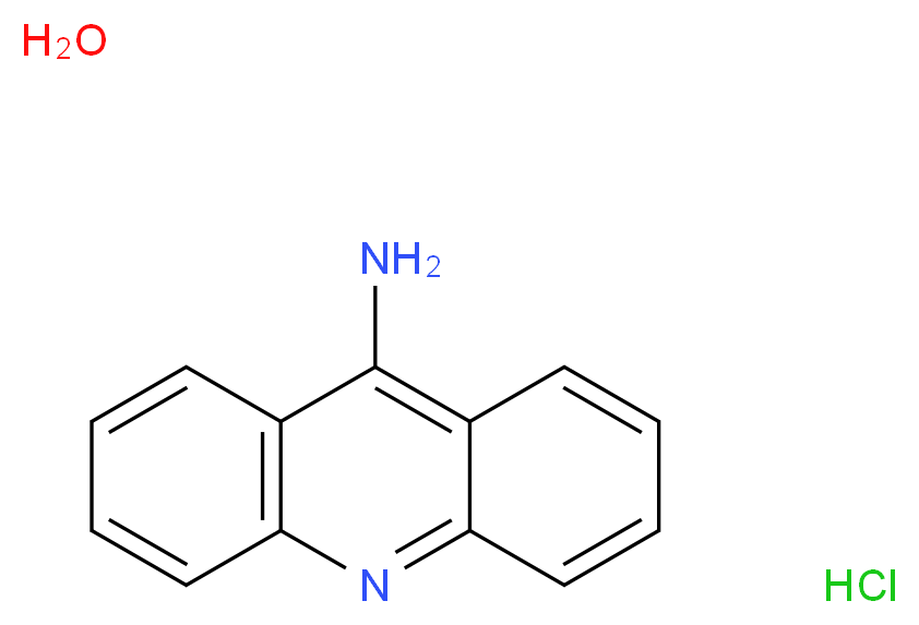 acridin-9-amine hydrate hydrochloride_分子结构_CAS_52417-22-8