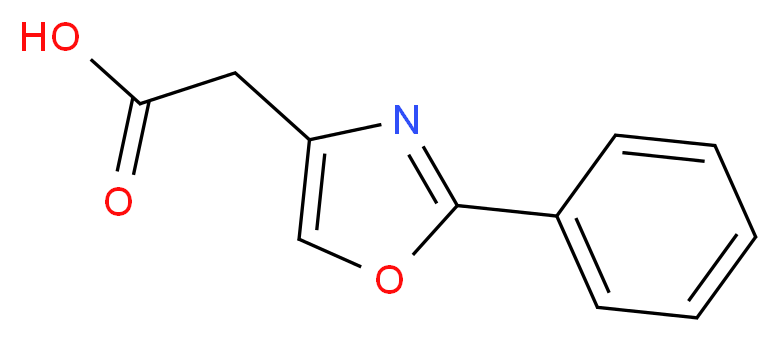 (2-Phenyl-oxazol-4-yl)-acetic acid_分子结构_CAS_)