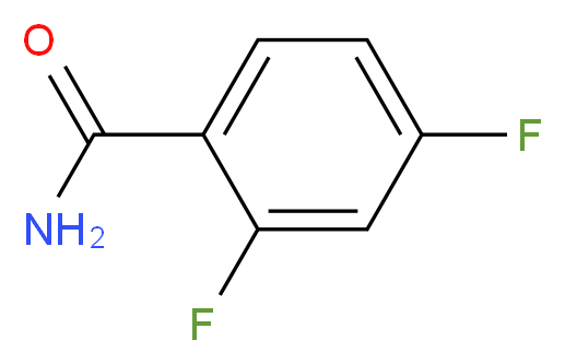 2,4-difluorobenzamide_分子结构_CAS_85118-02-1