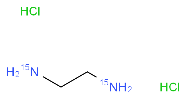 ethane-1,2-di(<sup>1</sup><sup>5</sup>N)amine dihydrochloride_分子结构_CAS_84050-98-6