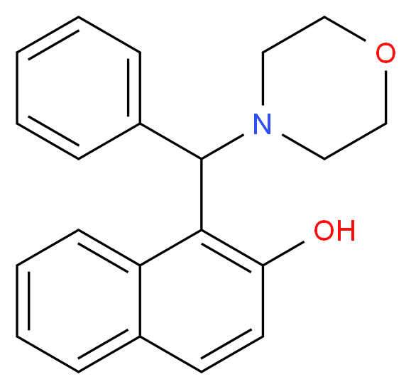 1-(MORPHOLINO(PHENYL)METHYL)NAPHTHALEN-2-OL_分子结构_CAS_24685-08-3)