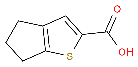 4H,5H,6H-cyclopenta[b]thiophene-2-carboxylic acid_分子结构_CAS_40133-06-0