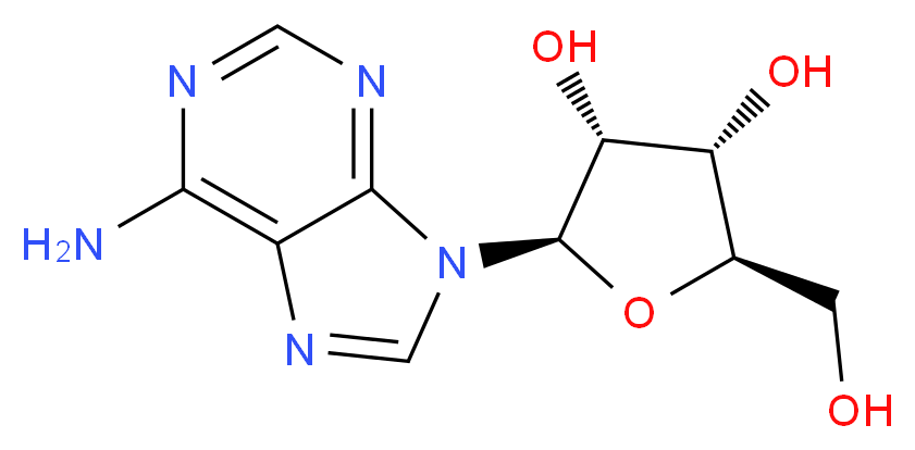 ADENOSINE FREE BASE_分子结构_CAS_58-61-7)