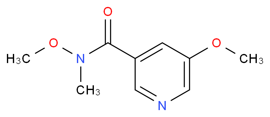 N,5-dimethoxy-N-methylpyridine-3-carboxamide_分子结构_CAS_1045855-73-9