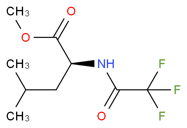 methyl (2S)-4-methyl-2-(trifluoroacetamido)pentanoate_分子结构_CAS_1115-39-5