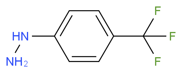 [4-(trifluoromethyl)phenyl]hydrazine_分子结构_CAS_368-90-1