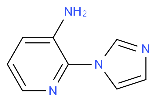 2-(1H-Imidazol-1-yl)pyridin-3-amine_分子结构_CAS_)