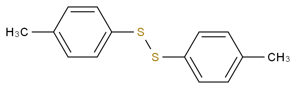 1-methyl-4-[(4-methylphenyl)disulfanyl]benzene_分子结构_CAS_103-19-5