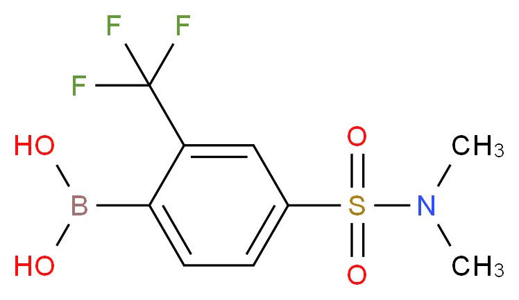 [4-(dimethylsulfamoyl)-2-(trifluoromethyl)phenyl]boronic acid_分子结构_CAS_1279107-82-2