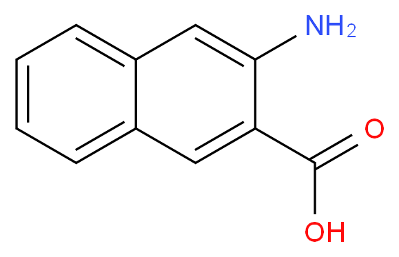 3-aminonaphthalene-2-carboxylic acid_分子结构_CAS_5959-52-4)