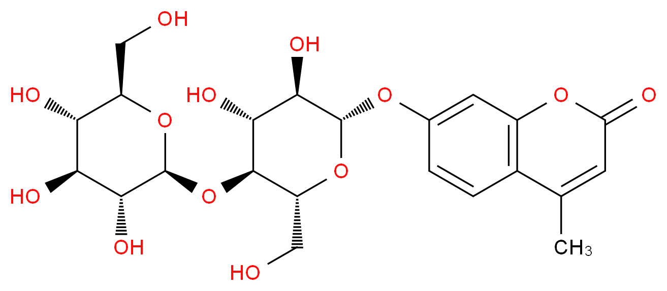 4-Methylumbelliferyl β-D-cellobioside_分子结构_CAS_72626-61-0)