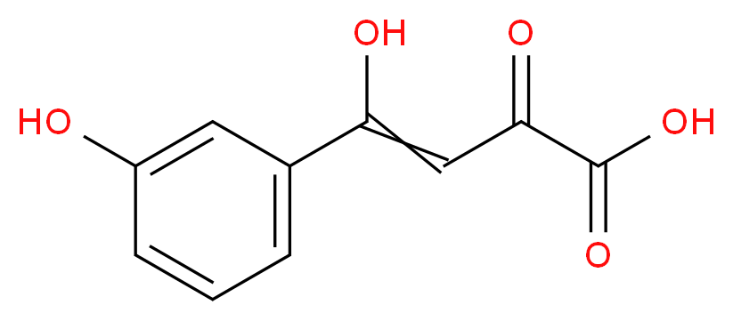 4-Hydroxy-4-(3-hydroxyphenyl)-2-oxobut-3-enoic acid_分子结构_CAS_)