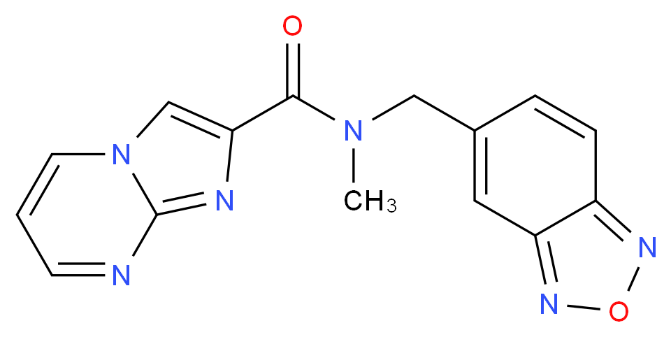N-(2,1,3-benzoxadiazol-5-ylmethyl)-N-methylimidazo[1,2-a]pyrimidine-2-carboxamide_分子结构_CAS_)